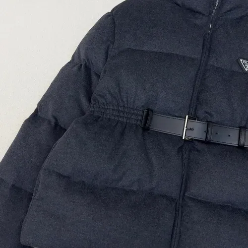 Cheap Prada Down Feather Coat Long Sleeved For Women #1391149 Replica Wholesale [$245.00 USD] [ITEM#1391149] on Replica Prada Down Feather Coat