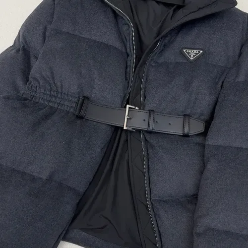 Cheap Prada Down Feather Coat Long Sleeved For Women #1391149 Replica Wholesale [$245.00 USD] [ITEM#1391149] on Replica Prada Down Feather Coat
