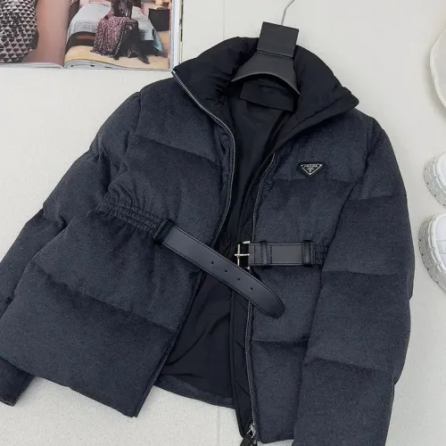 Cheap Prada Down Feather Coat Long Sleeved For Women #1391149 Replica Wholesale [$245.00 USD] [ITEM#1391149] on Replica Prada Down Feather Coat