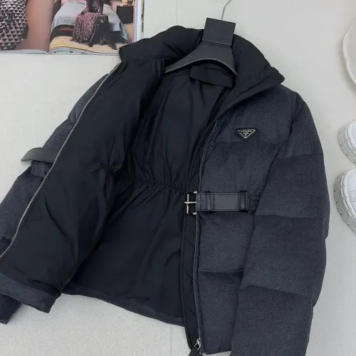 Cheap Prada Down Feather Coat Long Sleeved For Women #1391149 Replica Wholesale [$245.00 USD] [ITEM#1391149] on Replica Prada Down Feather Coat