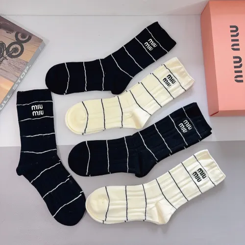 Cheap MIU MIU Socks #1391162 Replica Wholesale [$29.00 USD] [ITEM#1391162] on Replica MIU MIU Socks