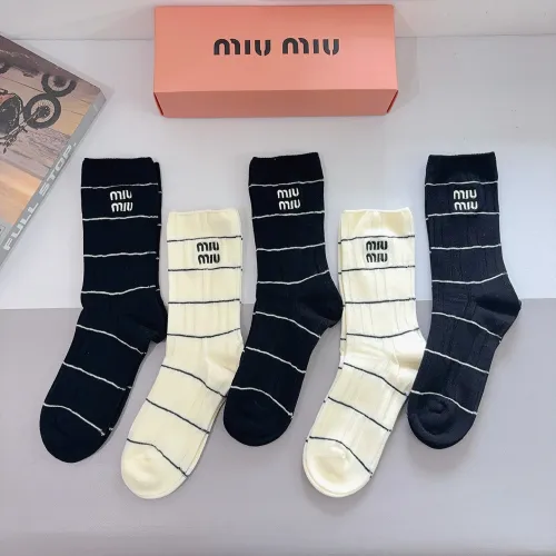 Cheap MIU MIU Socks #1391162 Replica Wholesale [$29.00 USD] [ITEM#1391162] on Replica MIU MIU Socks