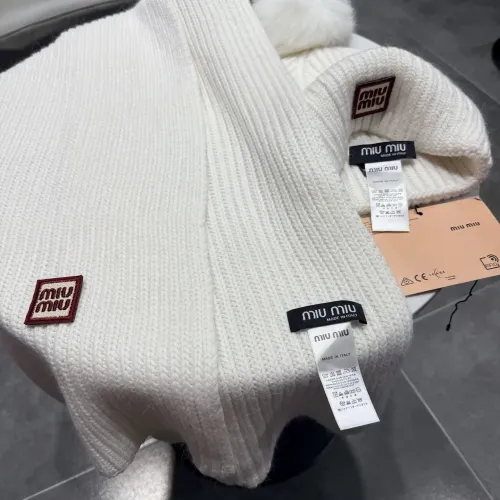 Cheap MIU MIU Hat and Scarf Set #1391476 Replica Wholesale [$64.00 USD] [ITEM#1391476] on Replica MIU MIU Hat and Scarf and Glove Set