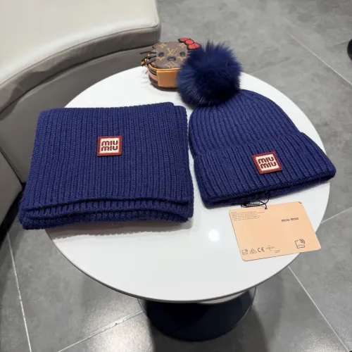 Cheap MIU MIU Hat and Scarf Set #1391478 Replica Wholesale [$64.00 USD] [ITEM#1391478] on Replica MIU MIU Hat and Scarf and Glove Set