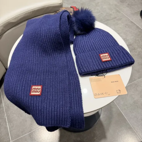 Cheap MIU MIU Hat and Scarf Set #1391478 Replica Wholesale [$64.00 USD] [ITEM#1391478] on Replica MIU MIU Hat and Scarf and Glove Set