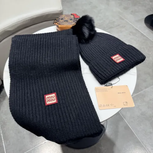 Cheap MIU MIU Hat and Scarf Set #1391479 Replica Wholesale [$64.00 USD] [ITEM#1391479] on Replica MIU MIU Hat and Scarf and Glove Set