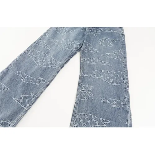 Cheap Louis Vuitton LV Jeans For Unisex #1391550 Replica Wholesale [$88.00 USD] [ITEM#1391550] on Replica Louis Vuitton LV Jeans