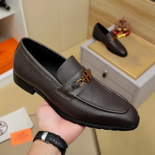 Cheap Hermes Leather Shoes For Men #1391575 Replica Wholesale [$85.00 USD] [ITEM#1391575] on Replica Hermes Leather Shoes