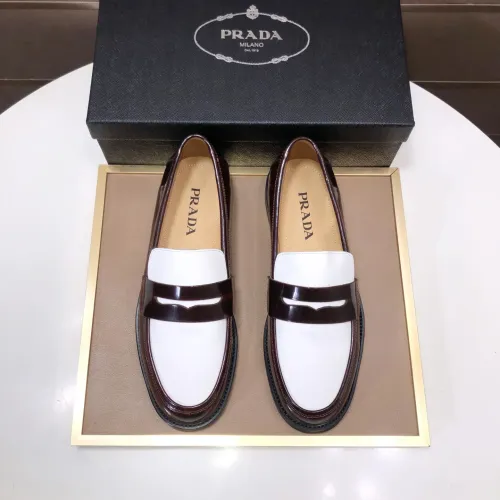 Cheap Prada Leather Shoes For Men #1391577 Replica Wholesale [$92.00 USD] [ITEM#1391577] on Replica Prada Leather Shoes