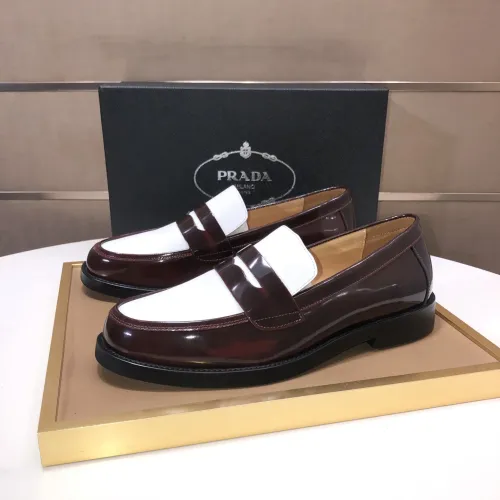 Cheap Prada Leather Shoes For Men #1391577 Replica Wholesale [$92.00 USD] [ITEM#1391577] on Replica Prada Leather Shoes