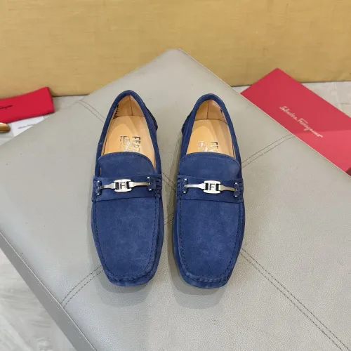 Cheap Salvatore Ferragamo Leather Shoes For Men #1391716 Replica Wholesale [$96.00 USD] [ITEM#1391716] on Replica Salvatore Ferragamo Leather Shoes