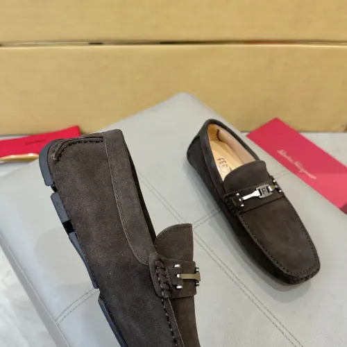 Cheap Salvatore Ferragamo Leather Shoes For Men #1391717 Replica Wholesale [$96.00 USD] [ITEM#1391717] on Replica Salvatore Ferragamo Leather Shoes
