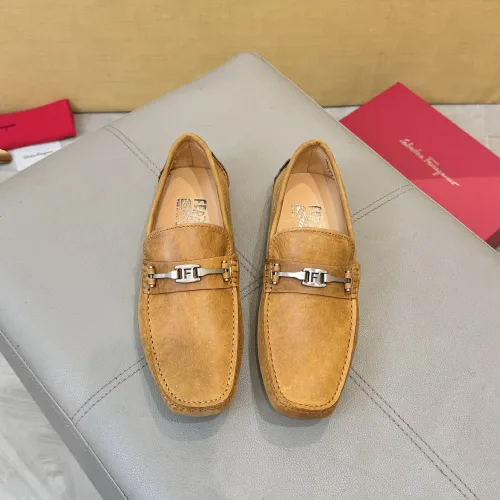 Cheap Salvatore Ferragamo Leather Shoes For Men #1391720 Replica Wholesale [$96.00 USD] [ITEM#1391720] on Replica Salvatore Ferragamo Leather Shoes