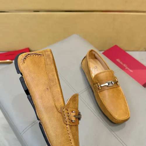 Cheap Salvatore Ferragamo Leather Shoes For Men #1391720 Replica Wholesale [$96.00 USD] [ITEM#1391720] on Replica Salvatore Ferragamo Leather Shoes