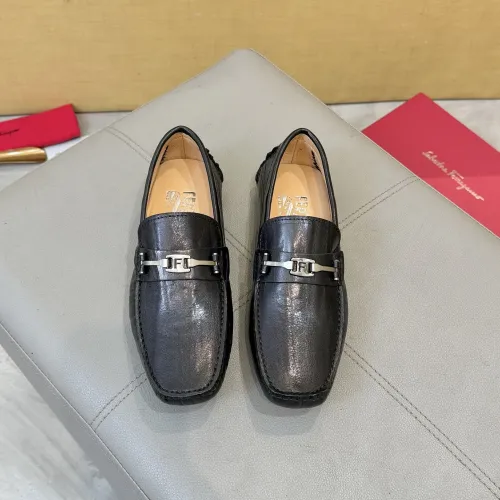 Cheap Salvatore Ferragamo Leather Shoes For Men #1391721 Replica Wholesale [$96.00 USD] [ITEM#1391721] on Replica Salvatore Ferragamo Leather Shoes