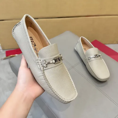 Cheap Salvatore Ferragamo Leather Shoes For Men #1391724 Replica Wholesale [$96.00 USD] [ITEM#1391724] on Replica Salvatore Ferragamo Leather Shoes