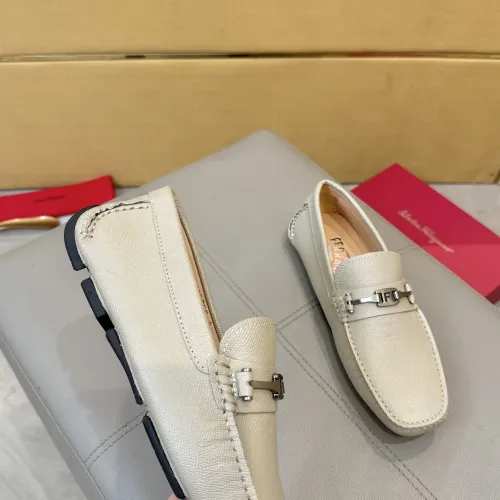 Cheap Salvatore Ferragamo Leather Shoes For Men #1391724 Replica Wholesale [$96.00 USD] [ITEM#1391724] on Replica Salvatore Ferragamo Leather Shoes