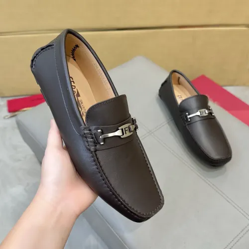 Cheap Salvatore Ferragamo Leather Shoes For Men #1391729 Replica Wholesale [$96.00 USD] [ITEM#1391729] on Replica Salvatore Ferragamo Leather Shoes