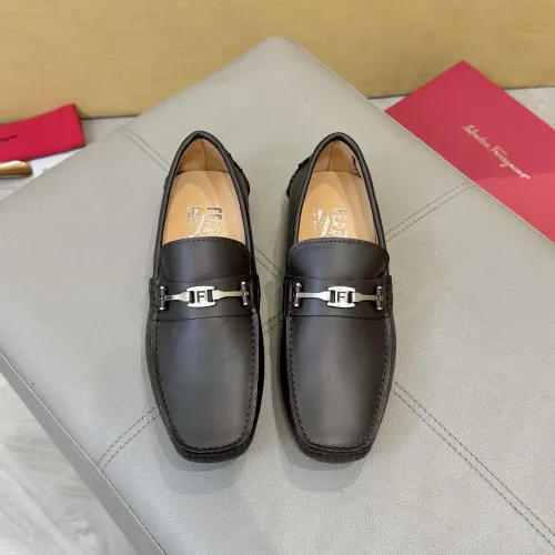Cheap Salvatore Ferragamo Leather Shoes For Men #1391729 Replica Wholesale [$96.00 USD] [ITEM#1391729] on Replica Salvatore Ferragamo Leather Shoes