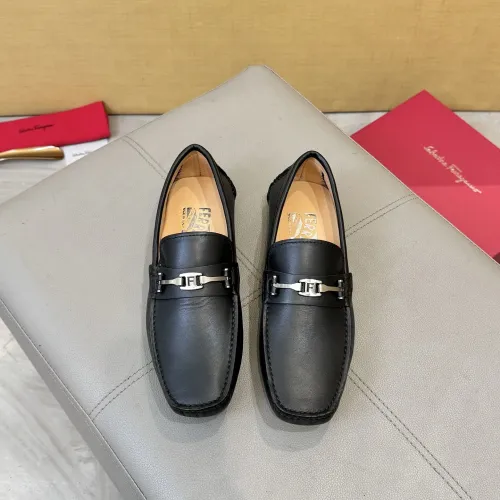 Cheap Salvatore Ferragamo Leather Shoes For Men #1391730 Replica Wholesale [$96.00 USD] [ITEM#1391730] on Replica Salvatore Ferragamo Leather Shoes