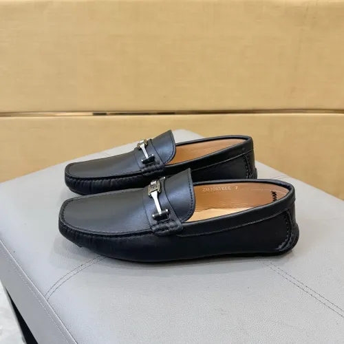Cheap Salvatore Ferragamo Leather Shoes For Men #1391730 Replica Wholesale [$96.00 USD] [ITEM#1391730] on Replica Salvatore Ferragamo Leather Shoes