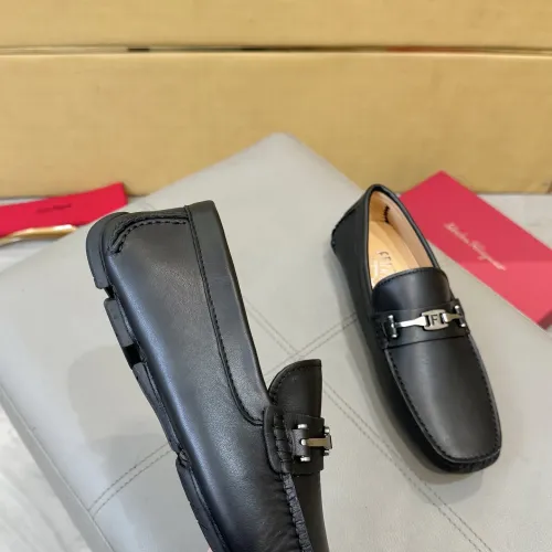 Cheap Salvatore Ferragamo Leather Shoes For Men #1391730 Replica Wholesale [$96.00 USD] [ITEM#1391730] on Replica Salvatore Ferragamo Leather Shoes