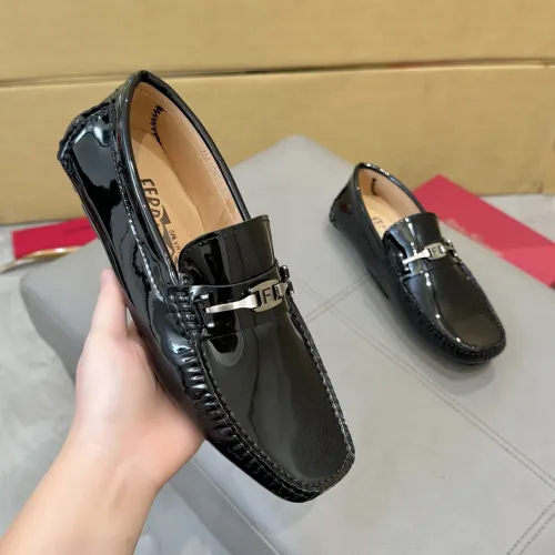 Cheap Salvatore Ferragamo Leather Shoes For Men #1391734 Replica Wholesale [$96.00 USD] [ITEM#1391734] on Replica Salvatore Ferragamo Leather Shoes