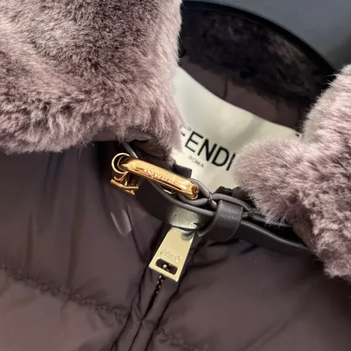 Cheap Fendi Down Feather Coat Long Sleeved For Women #1391741 Replica Wholesale [$290.91 USD] [ITEM#1391741] on Replica Fendi Down Feather Coat