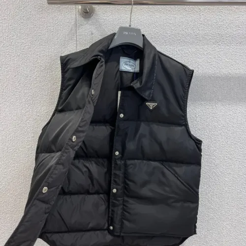 Cheap Prada Down Feather Coat Sleeveless For Women #1391746 Replica Wholesale [$132.00 USD] [ITEM#1391746] on Replica Prada Down Feather Coat