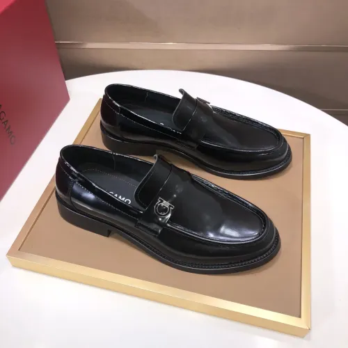 Cheap Salvatore Ferragamo Leather Shoes For Men #1391772 Replica Wholesale [$100.00 USD] [ITEM#1391772] on Replica Salvatore Ferragamo Leather Shoes