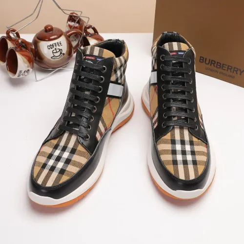 Cheap Burberry High Tops Shoes For Men #1391794 Replica Wholesale [$80.00 USD] [ITEM#1391794] on Replica Burberry High Tops Shoes