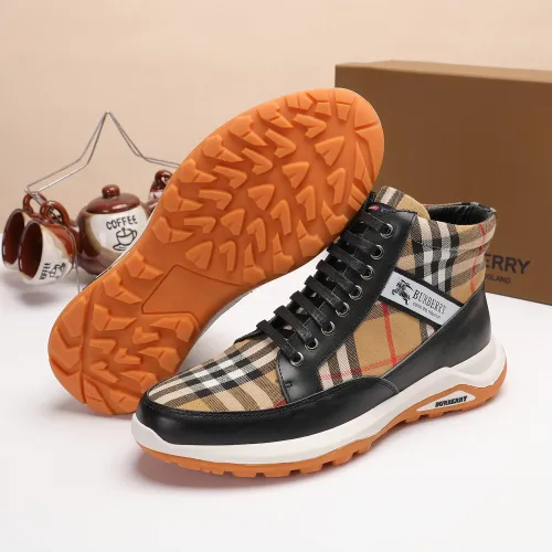Cheap Burberry High Tops Shoes For Men #1391794 Replica Wholesale [$80.00 USD] [ITEM#1391794] on Replica Burberry High Tops Shoes