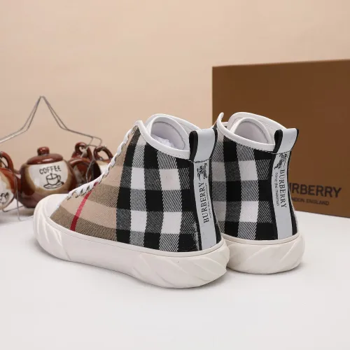 Cheap Burberry High Tops Shoes For Men #1391795 Replica Wholesale [$76.00 USD] [ITEM#1391795] on Replica Burberry High Tops Shoes