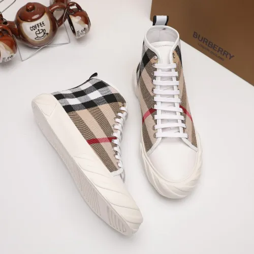 Cheap Burberry High Tops Shoes For Men #1391795 Replica Wholesale [$76.00 USD] [ITEM#1391795] on Replica Burberry High Tops Shoes