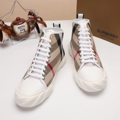 Cheap Burberry High Tops Shoes For Men #1391795 Replica Wholesale [$76.00 USD] [ITEM#1391795] on Replica Burberry High Tops Shoes