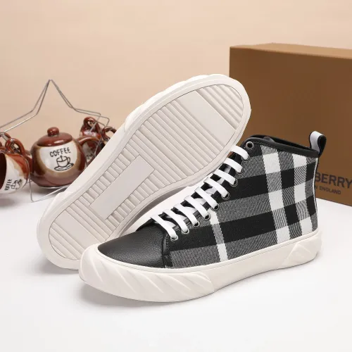 Cheap Burberry High Tops Shoes For Men #1391796 Replica Wholesale [$76.00 USD] [ITEM#1391796] on Replica Burberry High Tops Shoes