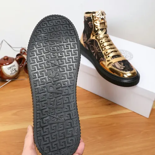 Cheap Versace High Tops Shoes For Men #1391804 Replica Wholesale [$76.00 USD] [ITEM#1391804] on Replica Versace High Tops Shoes
