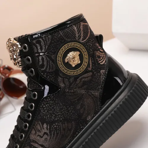 Cheap Versace High Tops Shoes For Men #1391805 Replica Wholesale [$76.00 USD] [ITEM#1391805] on Replica Versace High Tops Shoes