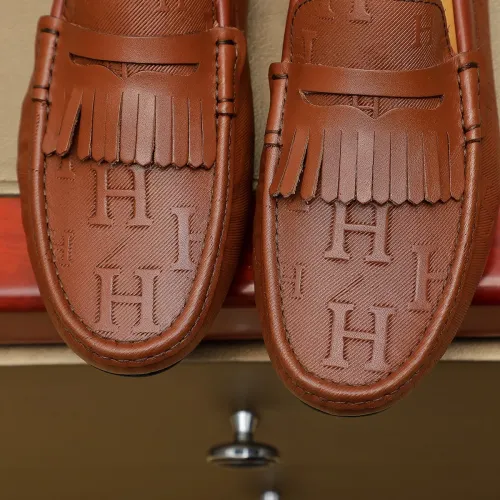 Cheap Hermes Leather Shoes For Men #1391861 Replica Wholesale [$72.00 USD] [ITEM#1391861] on Replica Hermes Leather Shoes