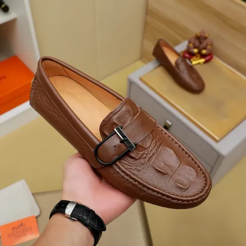Cheap Hermes Leather Shoes For Men #1391864 Replica Wholesale [$72.00 USD] [ITEM#1391864] on Replica Hermes Leather Shoes