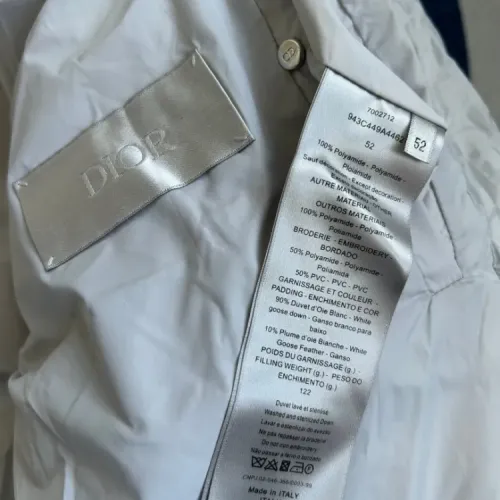 Cheap Christian Dior Down Feather Coat Long Sleeved For Men #1391882 Replica Wholesale [$195.00 USD] [ITEM#1391882] on Replica Christian Dior Down Feather Coat