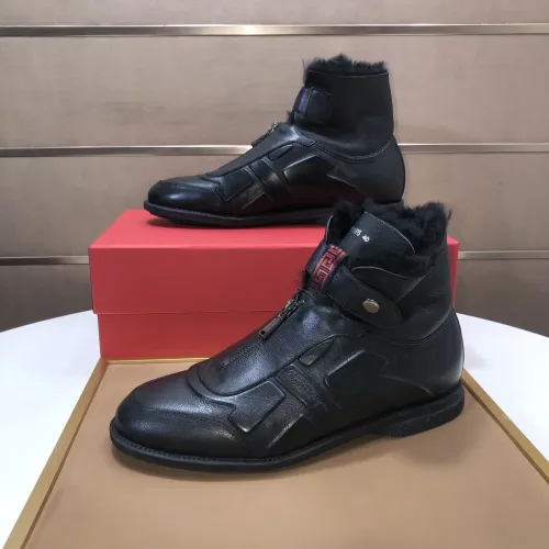 Cheap Salvatore Ferragamo Boots For Men #1391960 Replica Wholesale [$112.00 USD] [ITEM#1391960] on Replica Salvatore Ferragamo Boots