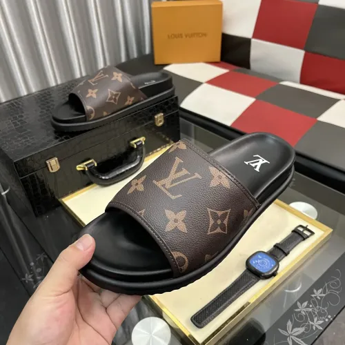 Cheap Louis Vuitton Slippers For Men #1392028 Replica Wholesale [$64.00 USD] [ITEM#1392028] on Replica Louis Vuitton Slippers