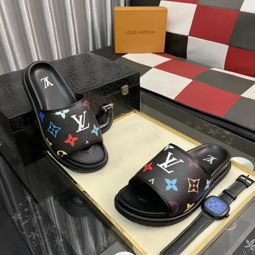 Cheap Louis Vuitton Slippers For Men #1392031 Replica Wholesale [$64.00 USD] [ITEM#1392031] on Replica Louis Vuitton Slippers