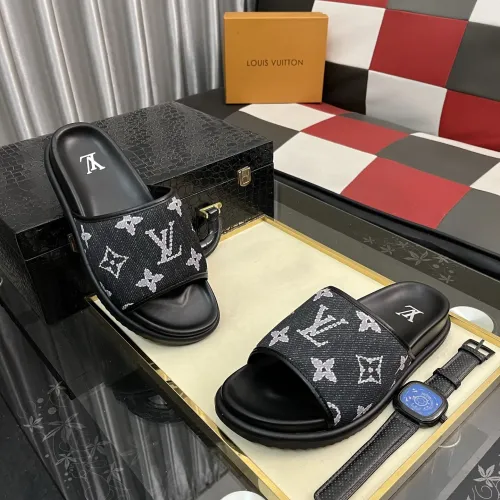 Cheap Louis Vuitton Slippers For Men #1392033 Replica Wholesale [$64.00 USD] [ITEM#1392033] on Replica Louis Vuitton Slippers