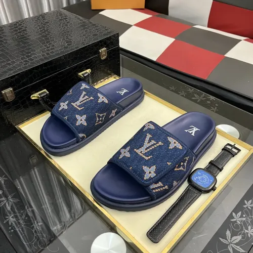 Cheap Louis Vuitton Slippers For Men #1392034 Replica Wholesale [$64.00 USD] [ITEM#1392034] on Replica Louis Vuitton Slippers