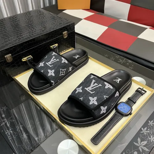 Cheap Louis Vuitton Slippers For Men #1392035 Replica Wholesale [$64.00 USD] [ITEM#1392035] on Replica Louis Vuitton Slippers