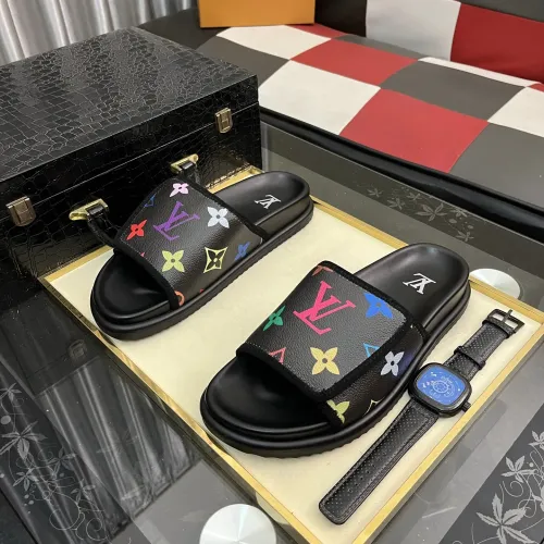 Cheap Louis Vuitton Slippers For Men #1392037 Replica Wholesale [$64.00 USD] [ITEM#1392037] on Replica Louis Vuitton Slippers