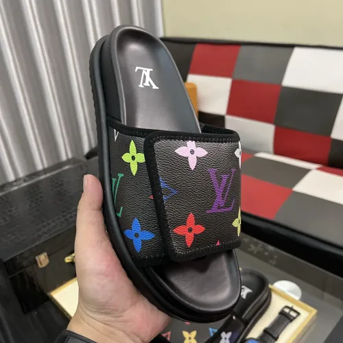 Cheap Louis Vuitton Slippers For Men #1392037 Replica Wholesale [$64.00 USD] [ITEM#1392037] on Replica Louis Vuitton Slippers