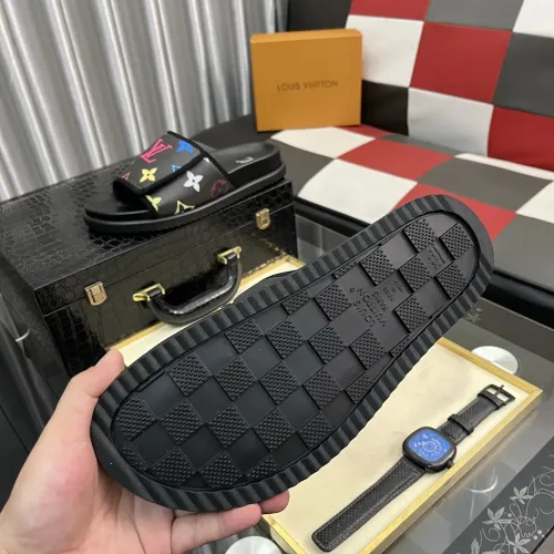 Cheap Louis Vuitton Slippers For Men #1392037 Replica Wholesale [$64.00 USD] [ITEM#1392037] on Replica Louis Vuitton Slippers